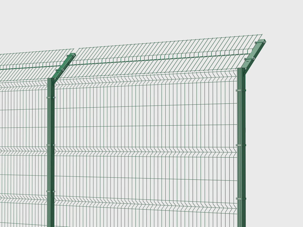 Burchakli seksiyalarni o‘rnatish rejimli obyektlar va yuqori xavfli zonalarni o‘rashda qo‘llaniladi. Burchakli seksiyalar himoya qilinayotgan hududga noqonuniy kirishdan qo‘shimcha himoya ta’minlaydi.